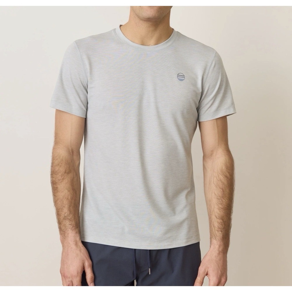 Marine Layer Men's Air Crew Tee M/L Color Light Grey Short Sleeve - NWT